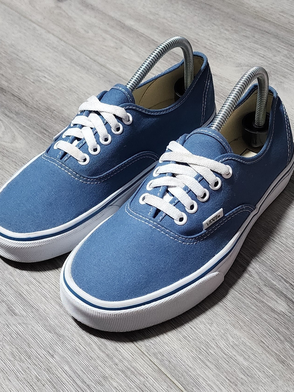 Vans Authentic Blue Canvas Sneakers Womens Size 9.5 Mens Size 8